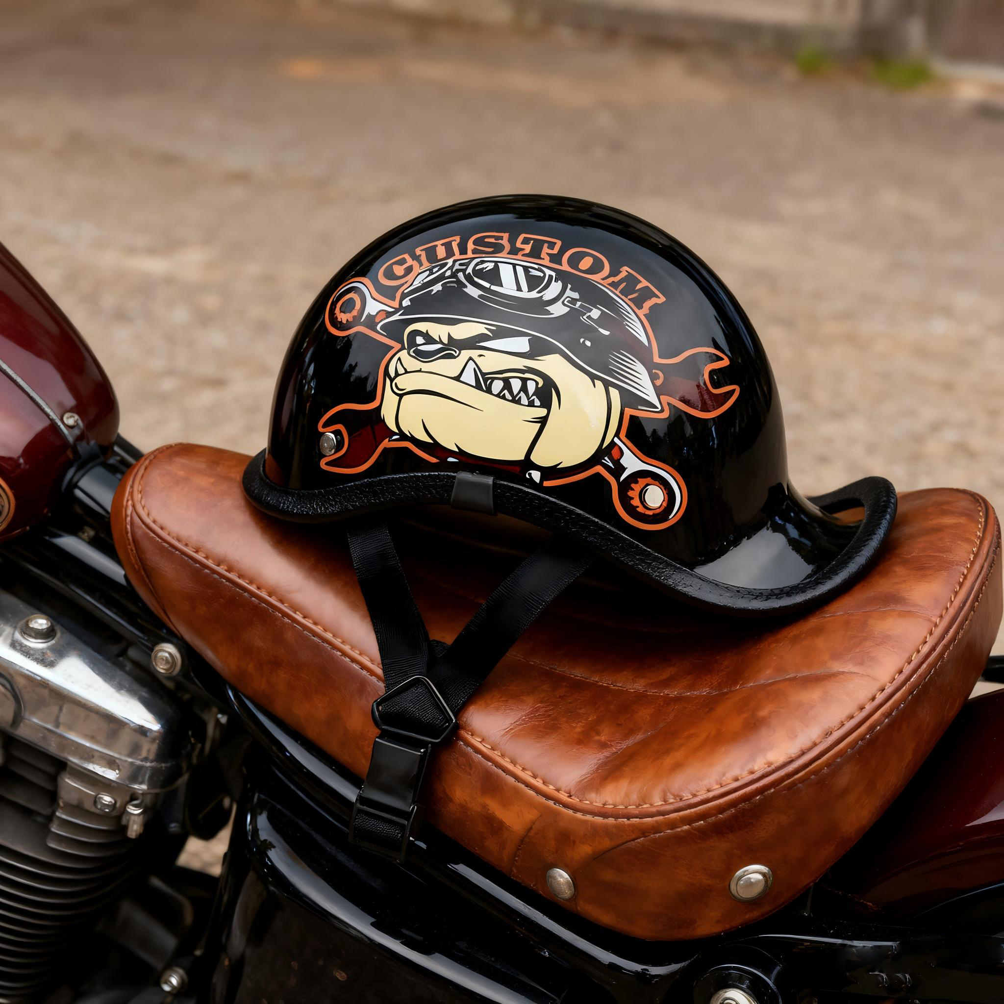 Motorcycle Gear Urban - Retro Street Motorcycle Helmet Safety Gear