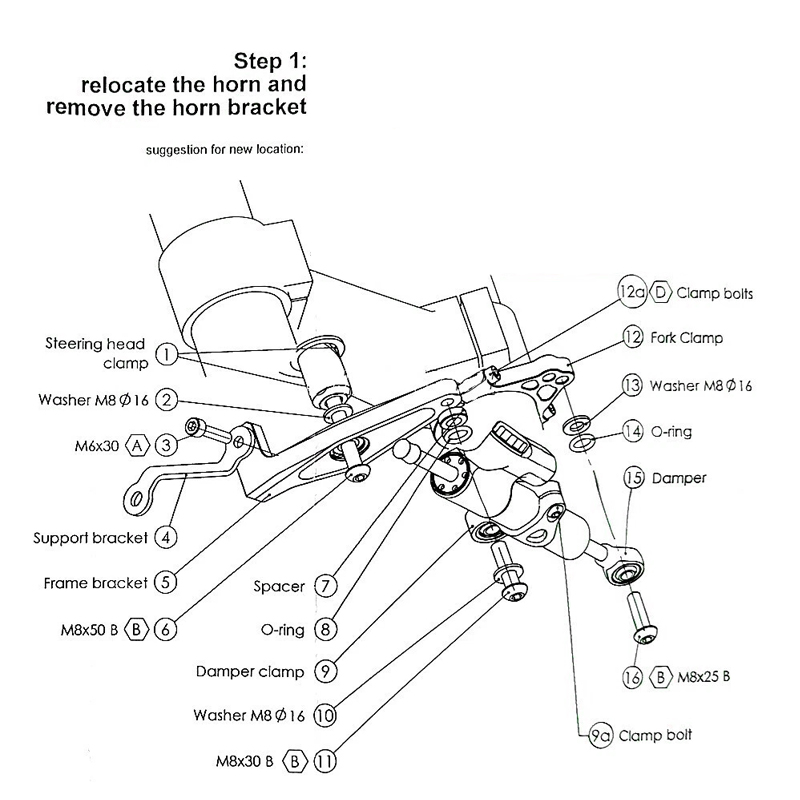 Steering Damper Bracket For YA - Motorcycle Gear Airbag 리뷰 및 가격